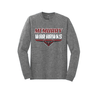 McMurry University War Hawks - Double Stripe Long Sleeve T-Shirt
