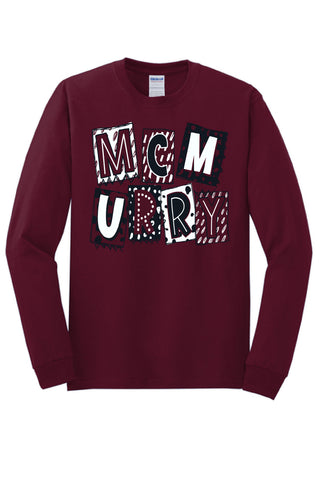 McMurry University War Hawks - Scrapbook Box Long Sleeve T-Shirt