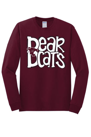 Hawley Bearcats - Funky Stack Long Sleeve T-Shirt
