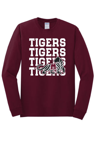 Martinez Tigers - Repeat Long Sleeve T-Shirt