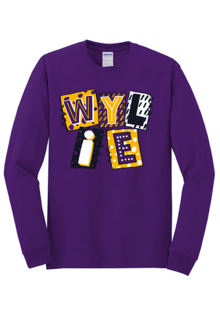 Wylie Bulldogs - Scrapbook Box Long Sleeve T-Shirt