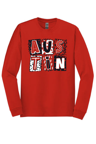 Austin Raiders - Scrapbook Box Long Sleeve T-Shirt