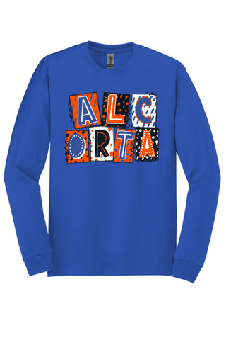 Alcorta Buffaloes - Scrapbook Box Long Sleeve T-Shirt