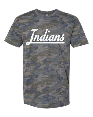 Haskell Indians - Script with Tail Camo T-Shirt