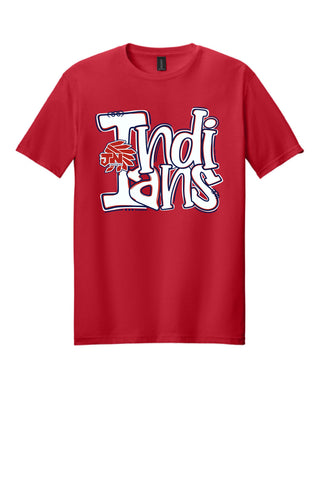 Jim Ned Indians - Funky Stack T-Shirt