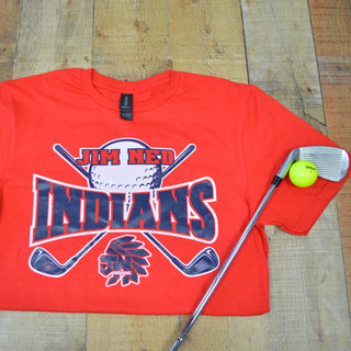 Jim Ned Indians - Golf T-Shirt