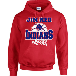 Jim Ned Indians - Basketball Hoodie