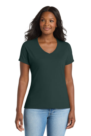Port & Co® Women's Performance Blend V-Neck Tee. LPC381V