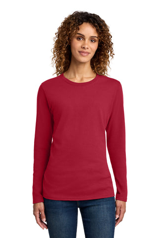 Port & Co® Women's Long Sleeve Core Cotton Tee. LPC54LS