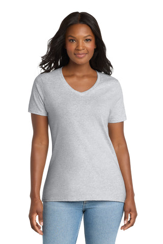 Port & Co® Women's Core Cotton V-Neck Tee. LPC54V