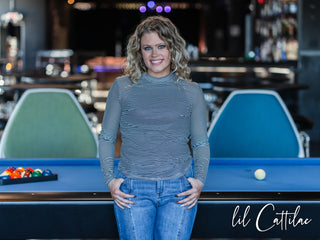 Stripe Mesh Tops - Singles