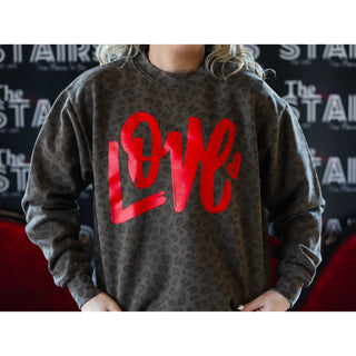 Love Leopard - Valentines Sweatshirt