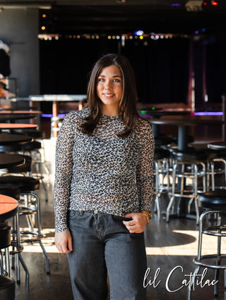 Stripe Mesh Tops - Singles