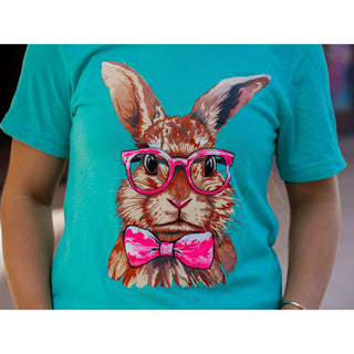 Rabbit With Glasses - Easter Tee