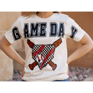 Game Day Check Home Plate - Baseball Tee - Lil Cattilac