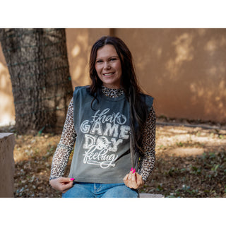 That Game Day Feeling - Baseball/Softball Sleeveless Tee - Lil Cattilac