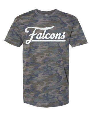Mann Falcons - Script with Tail Camo T-Shirt