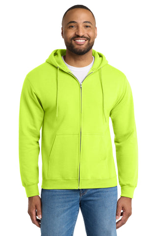 Port & Co® Tall Essential Fleece Full-Zip Hooded Sweatshirt. PC90ZHT