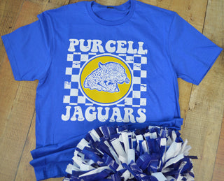Purcell Jaguars - Checkered T-Shirt