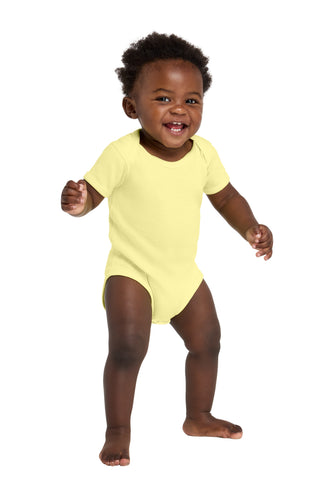 Rabbit Skins™ Infant Short Sleeve Baby Rib Bodysuit. RS4400