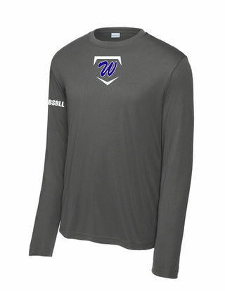 Wylie Baseball - Home Plate on Grey