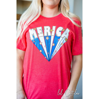 Merica Rays - Patriotic  Tee