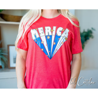 Merica Rays - Patriotic  Tee