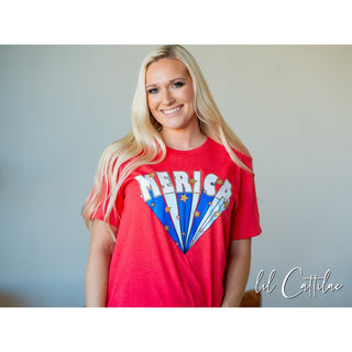 Merica Rays - Patriotic  Tee