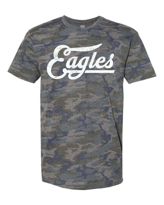 TLCA Eagles - Script with Tail Camo T-Shirt