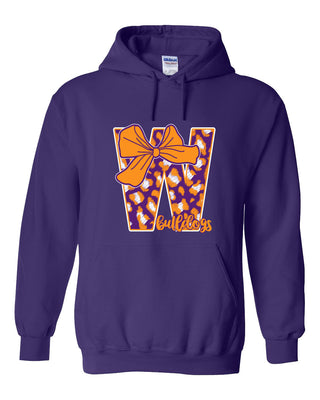 Wylie Bulldogs - Bow Letter Hoodie