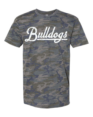 Wylie Bulldogs - Script with Tail Camo T-Shirt