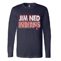 Jim Ned Indians - Stripes & Dots Long Sleeve T-Shirt