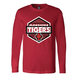 Anson Tigers - Hexagon Long Sleeve T-Shirt