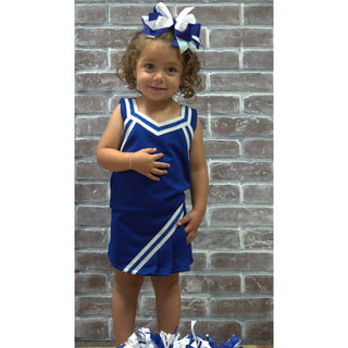 Blue & White Cheer Suit