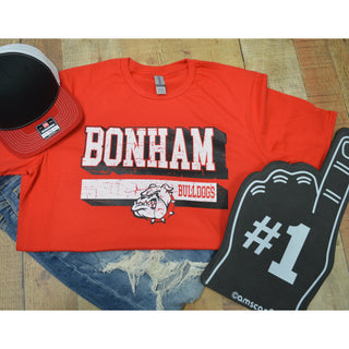 Bonham Bulldogs - Shadow Stripe T-Shirt