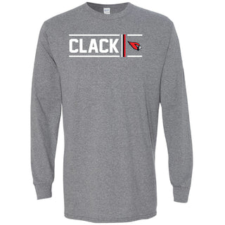 Clack Cardinals - Simple Stripe Long Sleeve T-Shirt