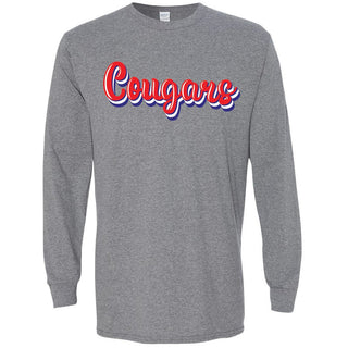 Cooper Cougars - Retro Long Sleeve T-Shirt