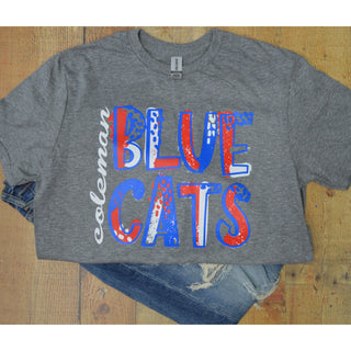 Coleman Bluecats - Splatter T-Shirt