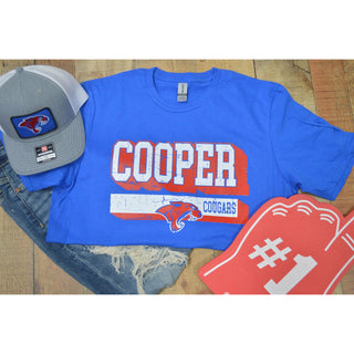 Cooper Cougars - Shadow Stripe T-Shirt