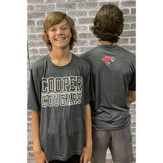Cooper Cougars - Graphite Wicking T-Shirt