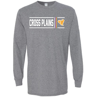 Cross Plains Buffaloes - Simple Stripe Long Sleeve T-Shirt