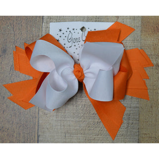 Orange & White Bows