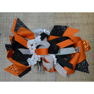 Orange & White Bows