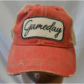 Game Day Distressed Mesh Cap