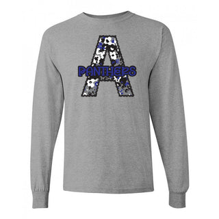 Abilene Christian Panthers - Stitched Flowers Long Sleeve T-Shirt