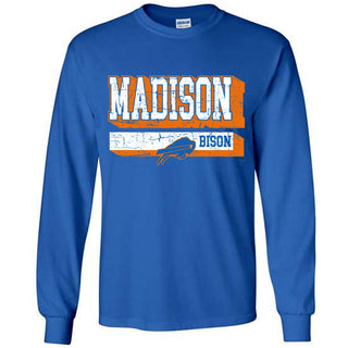Madison Bison - Shadow Stripe Long Sleeve T-Shirt