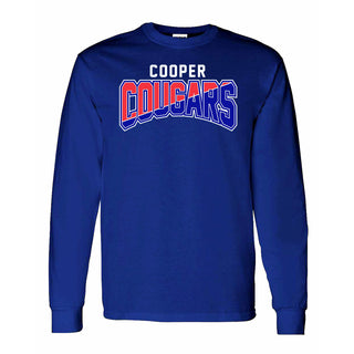 Cooper Cougars - Split Long Sleeve T-Shirt