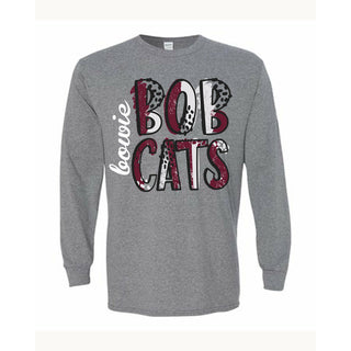 Bowie Bobcats - Splatter Long Sleeve T-Shirt