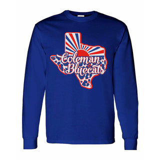 Coleman Bluecats - Texas Sunray Long Sleeve T-Shirt