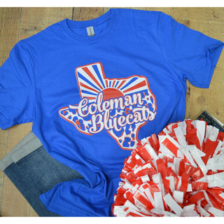 Coleman Bluecats - Texas Sunray T-Shirt